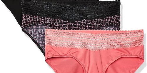 Women’s Blissful Benefits No Muffin Top 3 Pack Hipster Panties